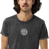 Sun Wheel Unisex Denim T-Shirt Denim T-Shirt Viking Warriors