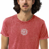 Sun Wheel Unisex Denim T-Shirt Denim T-Shirt Viking Warriors