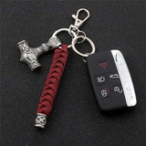 Thor Hammer Paracord Keychain Keychains Viking Warriors