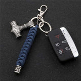 Thor Hammer Paracord Keychain Keychains Viking Warriors