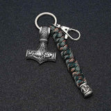 Thor Hammer Paracord Keychain Keychains Viking Warriors