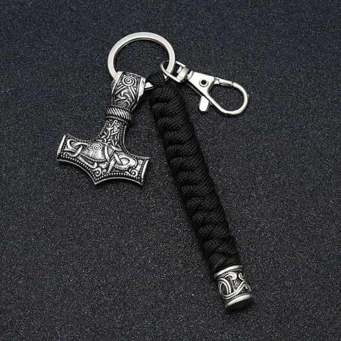 Thor Hammer Paracord Keychain Keychains Viking Warriors