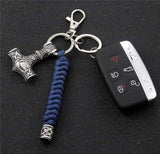 Thor Hammer Paracord Keychain Keychains Viking Warriors