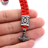 Thor's hammer braided Bracelet Bracelets Viking Warriors