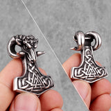 Thor's Hammer Goat Necklace Necklaces Viking Warriors
