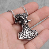 Thor's Hammer Goat Necklace Necklaces Viking Warriors