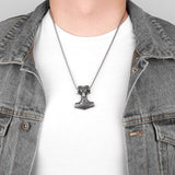 Thor's Hammer Goat Necklace Necklaces Viking Warriors