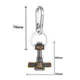 Thor's Hammer Key chain keychain Viking Warriors