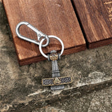 Thor's Hammer Key chain keychain Viking Warriors