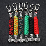 Thor's Hammer Paracord Keychain viking accessories Viking Warriors