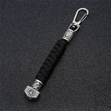 Thor's Hammer Paracord Keychain viking accessories Viking Warriors