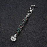 Thor's Hammer Paracord Keychain viking accessories Viking Warriors