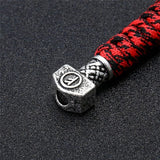 Thor's Hammer Paracord Keychain viking accessories Viking Warriors