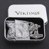 Thor's Hammer Raven Necklace Necklaces Viking Warriors