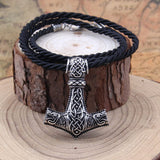 Thor's Hammer Wolf Necklace Charms & Pendants Viking Warriors