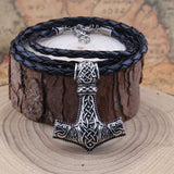 Thor's Hammer Wolf Necklace Charms & Pendants Viking Warriors
