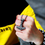 Thor's Hammer Wolf Necklace Charms & Pendants Viking Warriors
