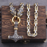 Thor's Hammer Wolves King's chain Necklace Necklaces Viking Warriors