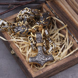Thor's Hammer Wolves King's chain Necklace Necklaces Viking Warriors