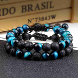 Tiger Eye Lava Beads Bracelet Bracelets Viking Warriors
