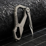 Titanium Multifunction Carabiner Keychain Keychains Viking Warriors