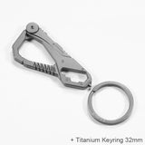Titanium Multifunction Carabiner Keychain Keychains Viking Warriors