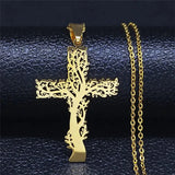 Tree of Life Cross Pendant Necklace Cross Viking Warriors