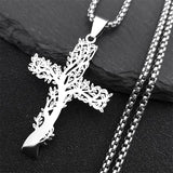 Tree of Life Cross Pendant Necklace Cross Viking Warriors