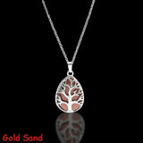 Tree of Life Crystal Amethyst Rose Quartz Tiger Eye Necklace necklace Viking Warriors