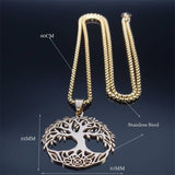 Tree of Life Necklace for Women Viking Warriors