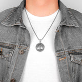 Tree of Life Necklace Yggdrasil Amulet Necklaces Viking Warriors