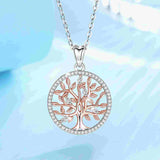 Tree of Life  Rose Gold Necklace Necklaces Viking Warriors