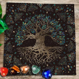 Tree of Life Tarot Rune Altar Cloth Religious Altars Viking Warriors