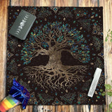 Tree of Life Tarot Rune Altar Cloth Religious Altars Viking Warriors