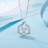 Trinity Knot Zircon Necklace Necklaces Viking Warriors