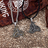 Triple Horn of Odin Necklace Necklaces Viking Warriors