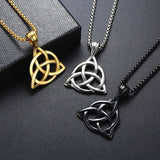 Triquetra Trinity Knot Pendant necklaces Viking Warriors