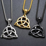 Triquetra Trinity Knot Pendant necklaces Viking Warriors