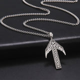 Tyr Tiwaz Rune Pendant Necklaces Viking Warriors