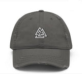 Valknut Distressed Hat Hats Viking Warriors