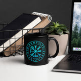 Vegvisir Black Glossy Mug Mugs Viking Warriors