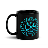 Vegvisir Black Glossy Mug Mugs Viking Warriors