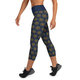 Vegvisir Yoga Capri Leggings leggings Viking Warriors