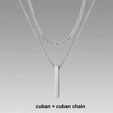 Vertical Bar Layered Necklaces Viking Warriors