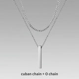 Vertical Bar Layered Necklaces Viking Warriors