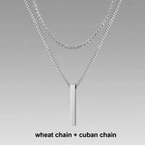 Vertical Bar Layered Necklaces Viking Warriors