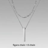 Vertical Bar Layered Necklaces Viking Warriors