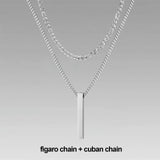 Vertical Bar Layered Necklaces Viking Warriors