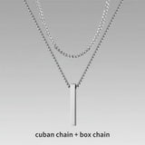 Vertical Bar Layered Necklaces Viking Warriors