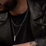 Vertical Bar Layered Necklaces Viking Warriors